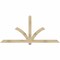 Ekena Millwork Redmond Rough Sawn Timber Gable Bracket, Douglas Fir, 84"W x 38"H x 2"D x 4"F, 11/12 Pitch GBW084X38X0204RED00RDF - alternate 1